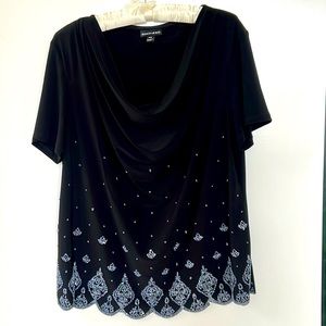 Fashion Bug Beaded Blouse Size 18W